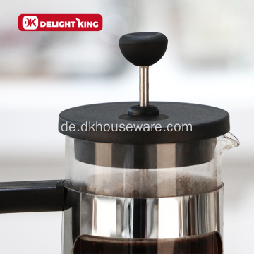 Hochwertige French Press Kaffeemaschine aus Borosilikatglas